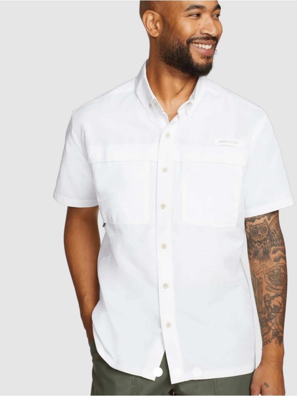 Eddie Baue Men's Rainier Short-Sleeve Hiking mountain-button Shirt- 3x unisex